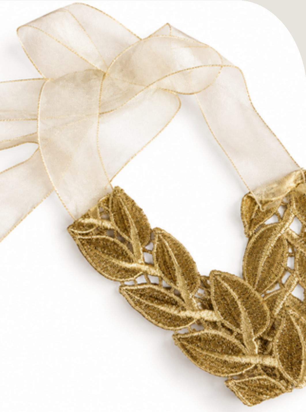 Choker Hojas dorado