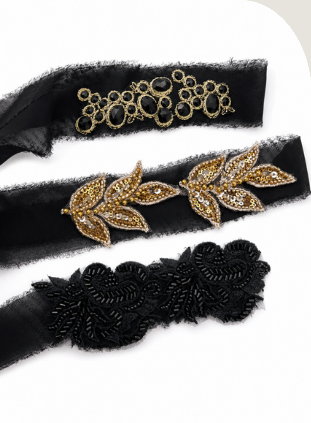 Chokers Negros con pedrería