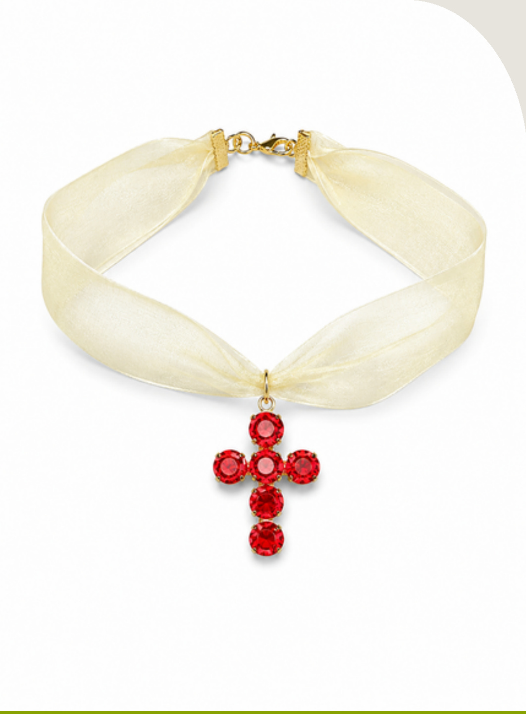 Choker con dije de cruz