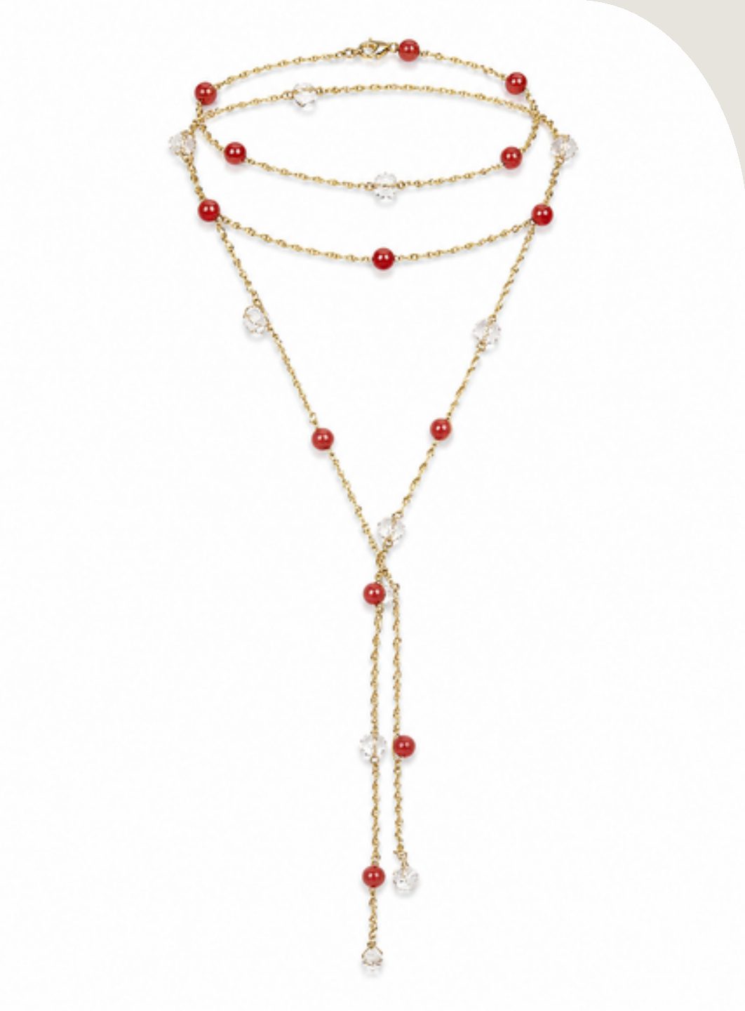 Collar Modelo Eclat rojo